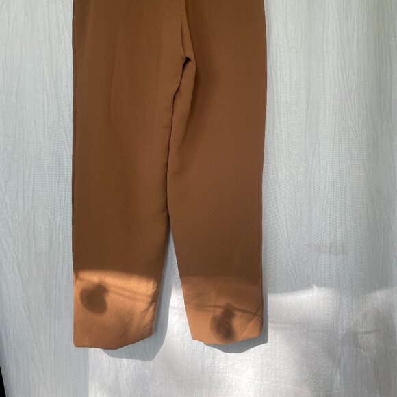 Wilfred Jallade Pant Crepe - Tie-Front Belted High Rise Trousers in camel - Picture 5 of 8